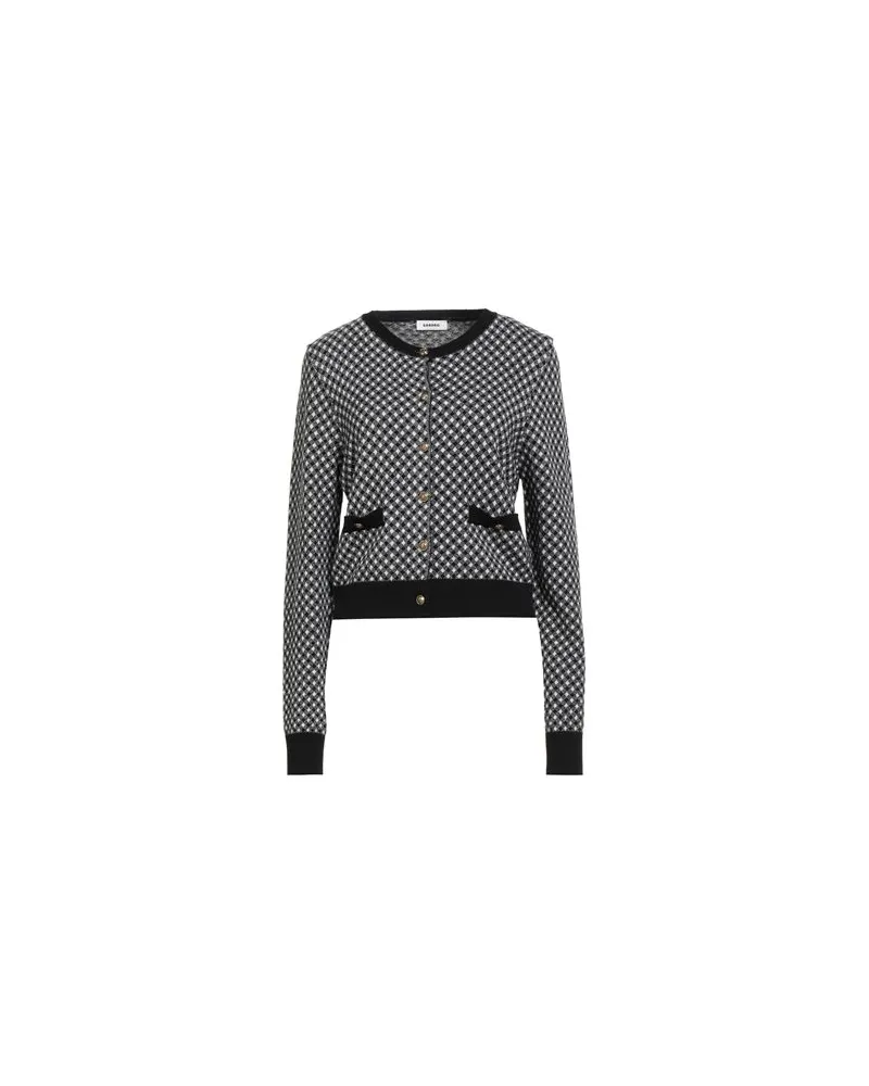 Sandro STRICKWAREN - Strickjackenauf YOOX.COM Schwarz