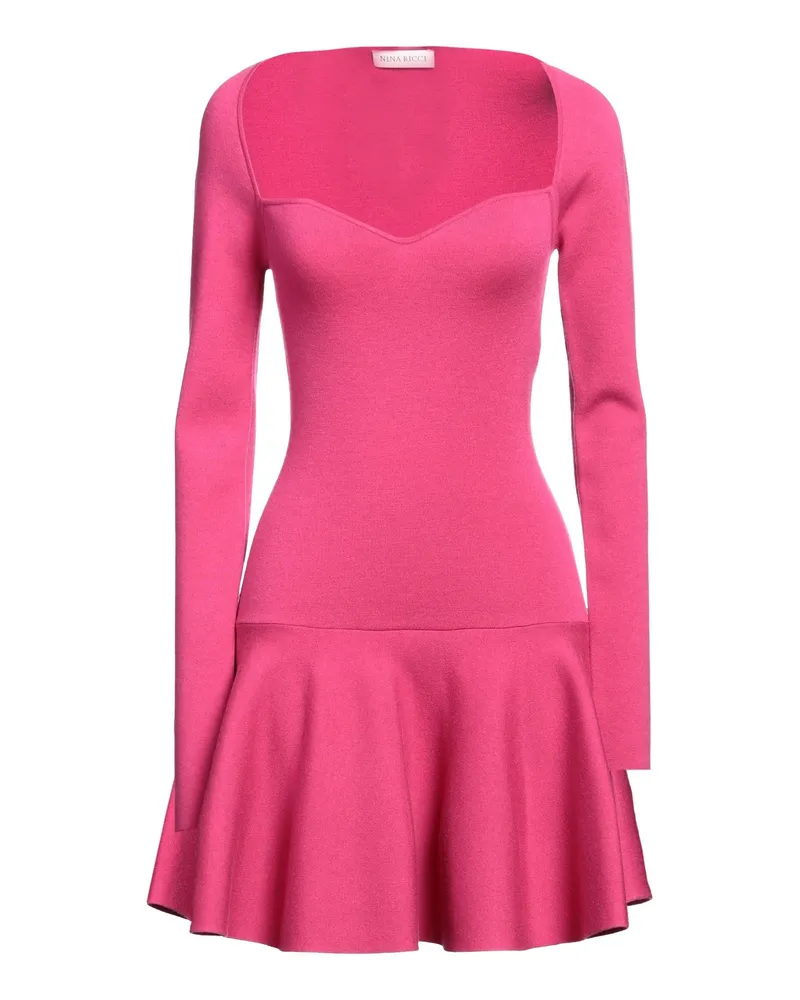 Nina Ricci Mini-Kleid Fuchsia