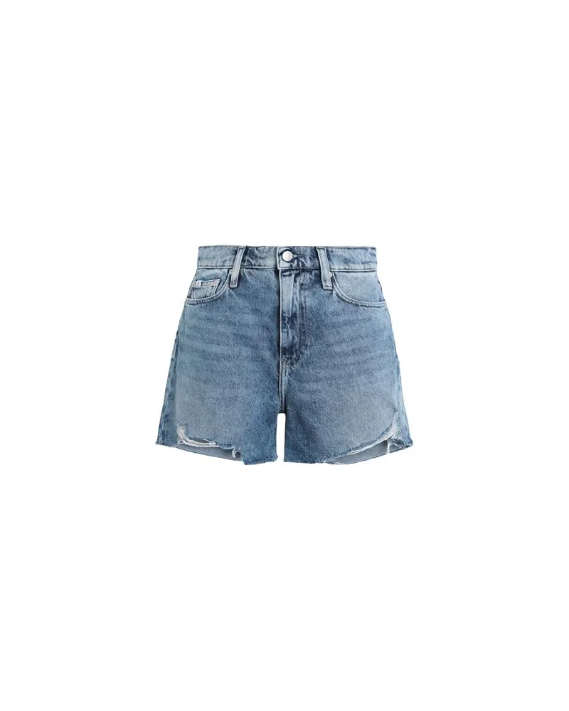 Calvin Klein HOSEN & RÖCKE - Jeansshortsauf YOOX.COM Blau