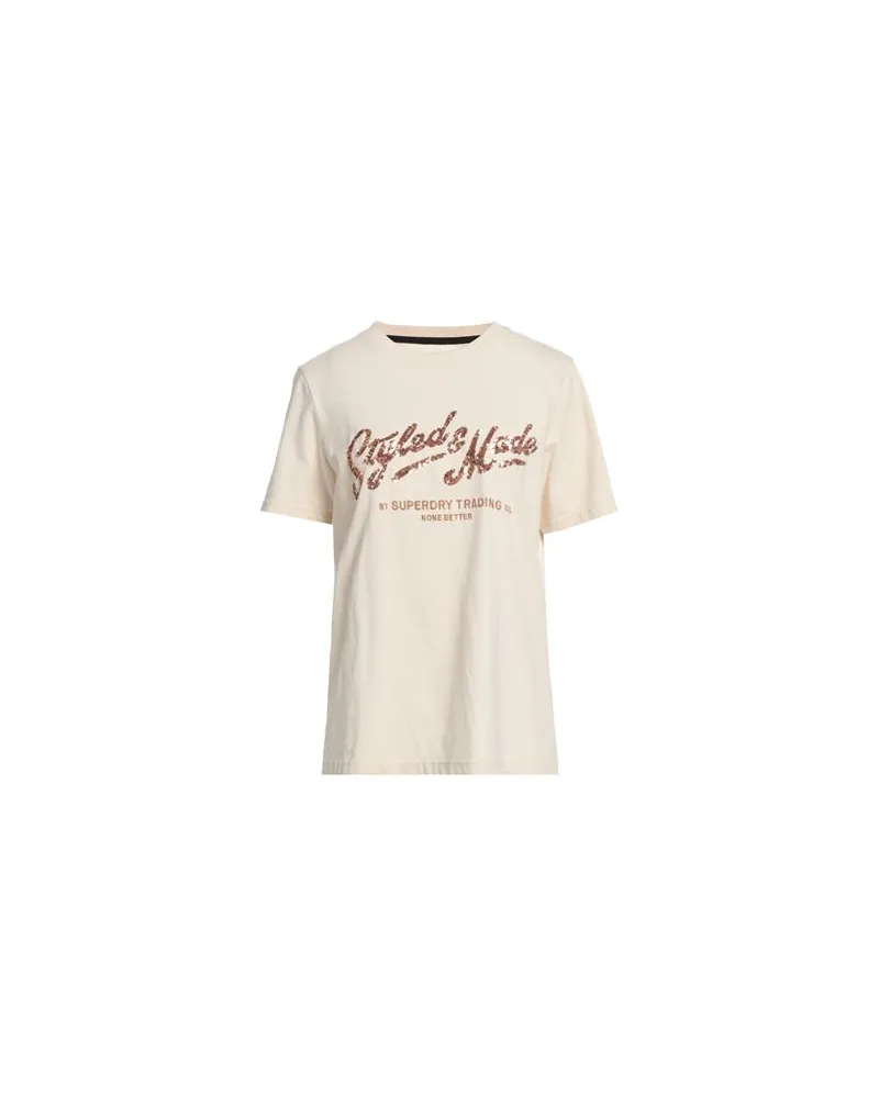 Superdry. TOPS - T-shirtsauf YOOX.COM Beige