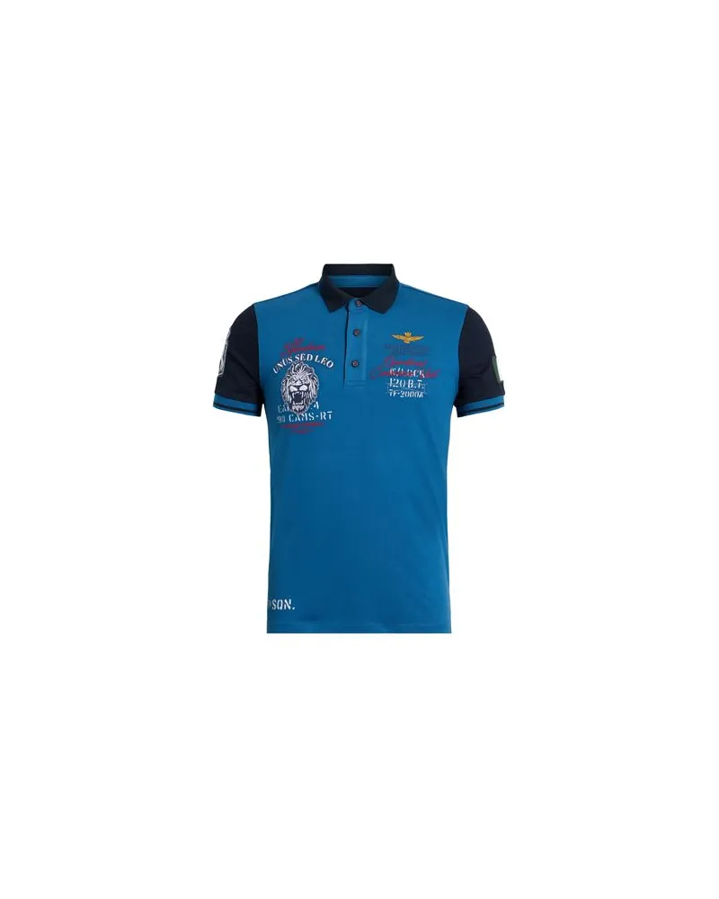 Aeronautica Militare FRECCE TRICOLORI - TOPS - Poloshirtsauf YOOX.COM Azurblau