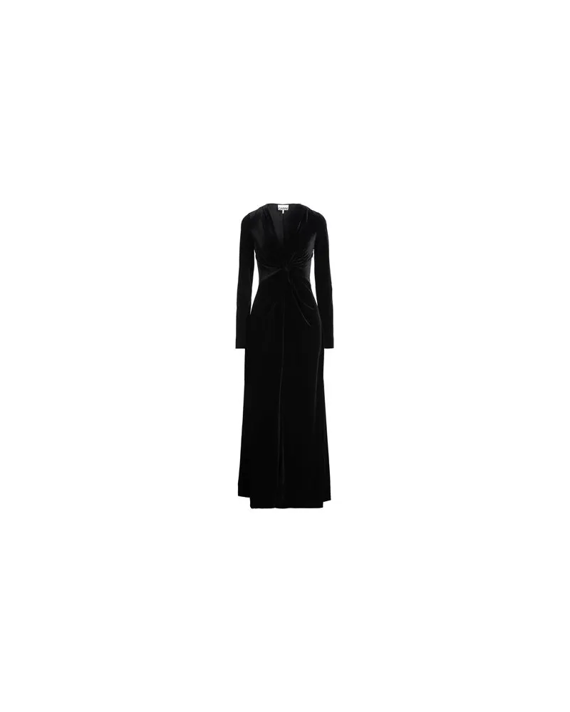 Ganni KLEIDER - Maxi-Kleiderauf YOOX.COM Schwarz