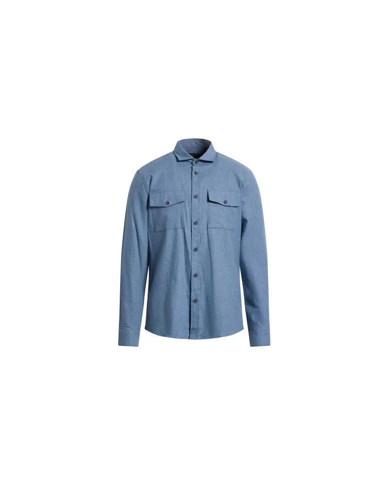 HAMAKI-HO TOPS - Hemdenauf YOOX.COM Taubenblau