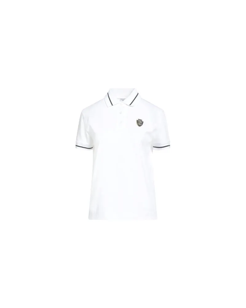 Brunello Cucinelli TOPS - Poloshirtsauf YOOX.COM Weiß