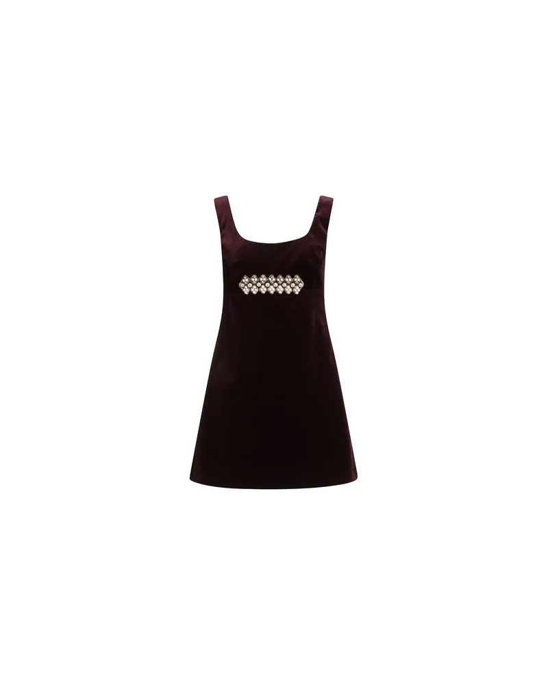 La DoubleJ KLEIDER - Mini-Kleiderauf YOOX.COM Bordeaux