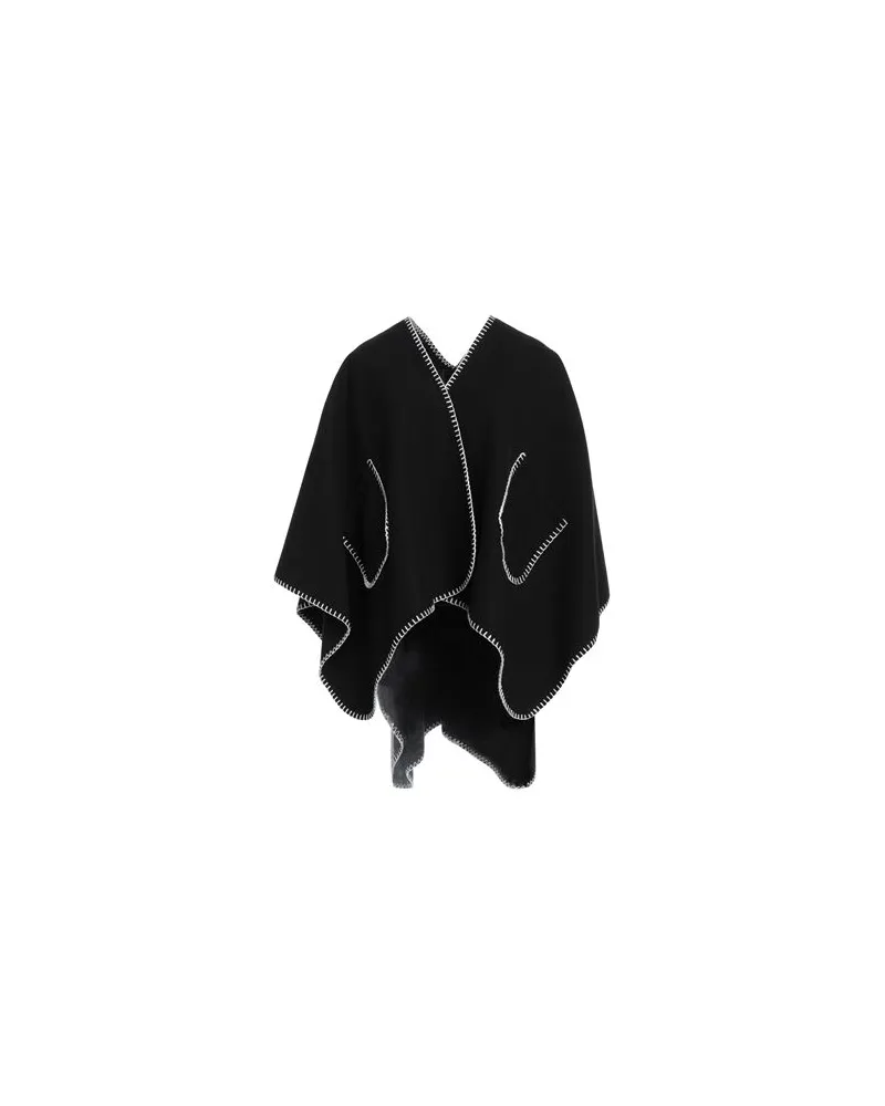 Pieces JACKEN & MÄNTEL - Capesauf YOOX.COM Schwarz