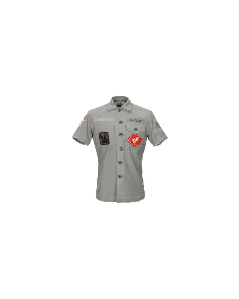 Replay TOPS - Hemdenauf YOOX.COM Grau