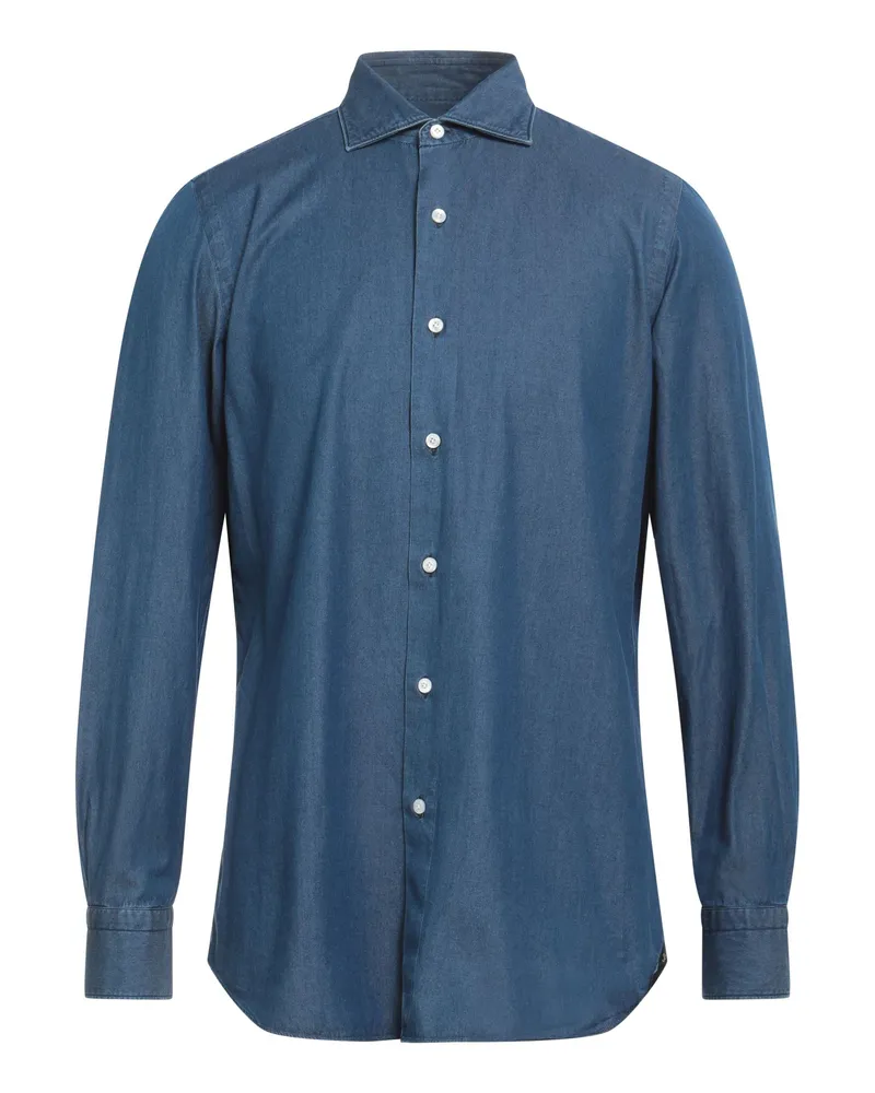 Finamore 1925 Jeanshemd Blau