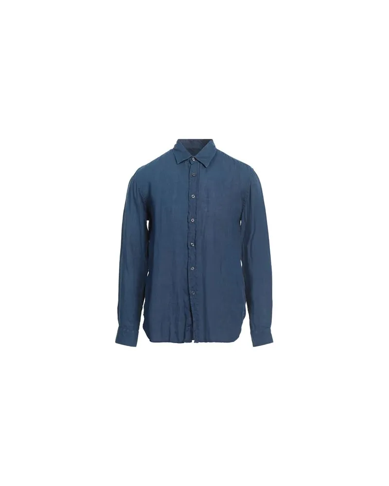 120% Lino TOPS - Hemdenauf YOOX.COM Blau