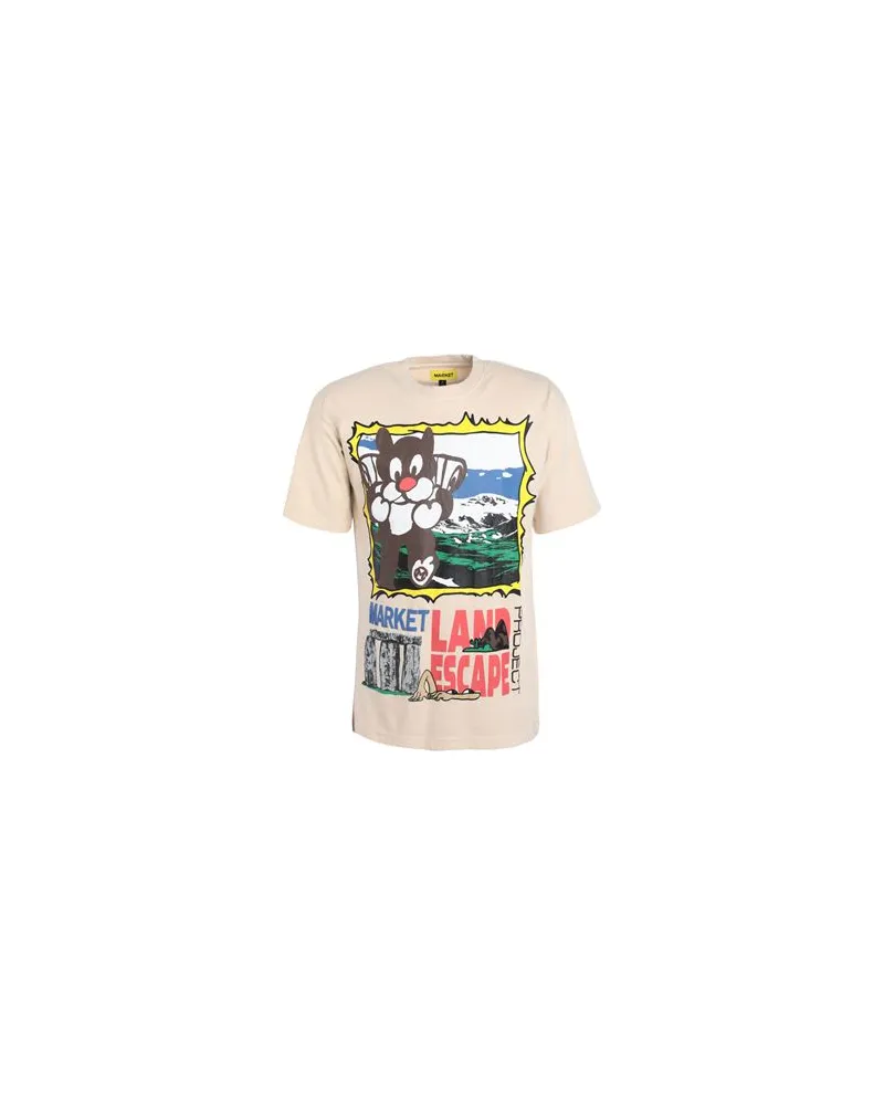 Market LAND ESCAPE PROJECT T-SHIRT  - TOPS - T-shirtsauf YOOX.COM Beige