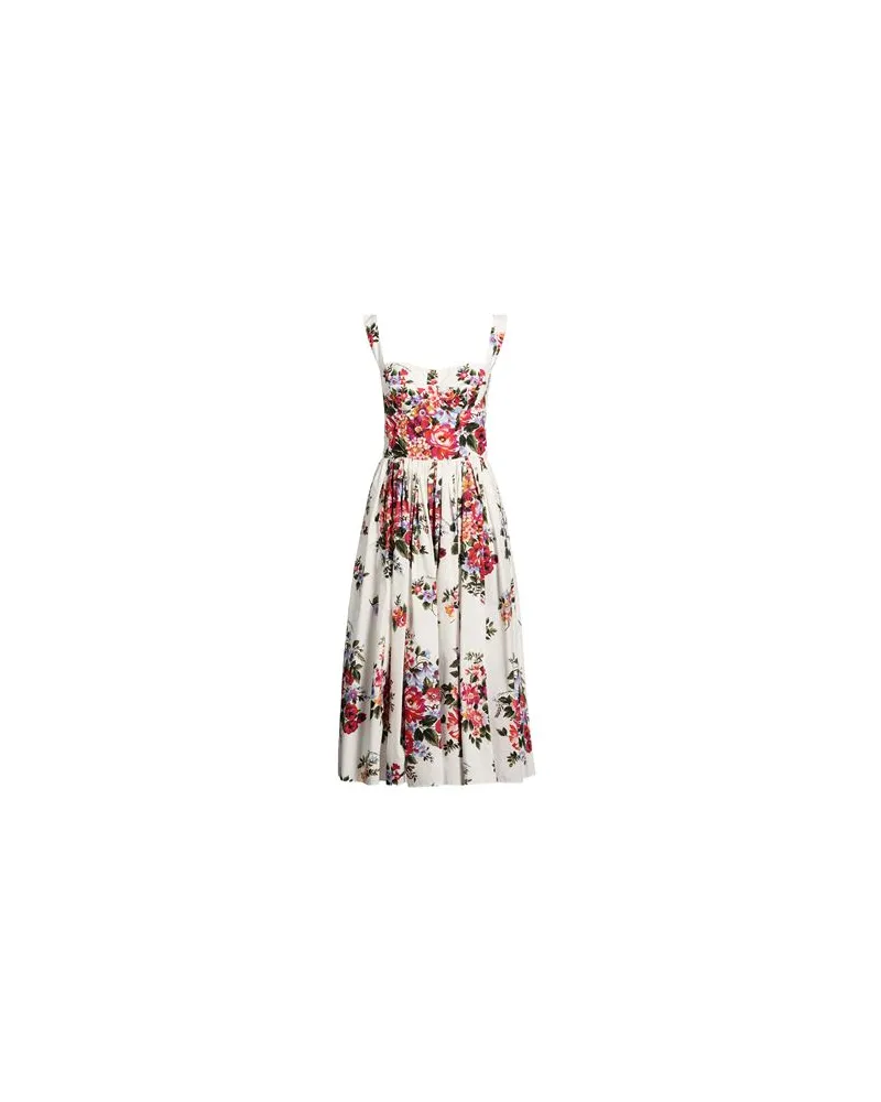 Dolce & Gabbana KLEIDER - Midi-Kleiderauf YOOX.COM Weiß
