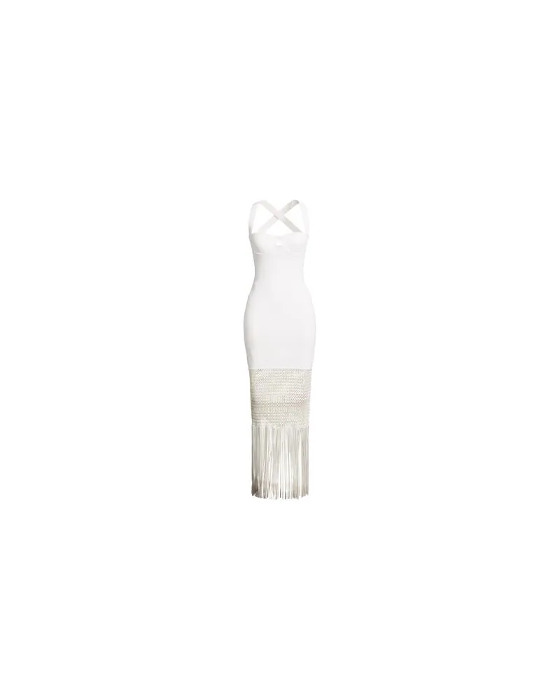 GALVAN KLEIDER - Maxi-Kleiderauf YOOX.COM Weiß