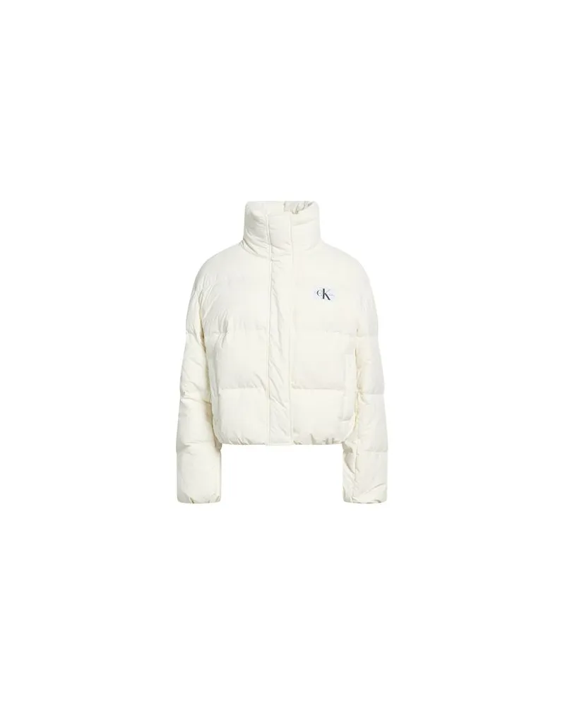 Calvin Klein JACKEN & MÄNTEL - Pufferjacken & Daunenjackenauf YOOX.COM Elfenbein