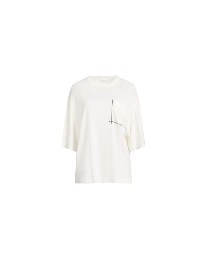 Brunello Cucinelli STRICKWAREN - Pulloverauf YOOX.COM Elfenbein