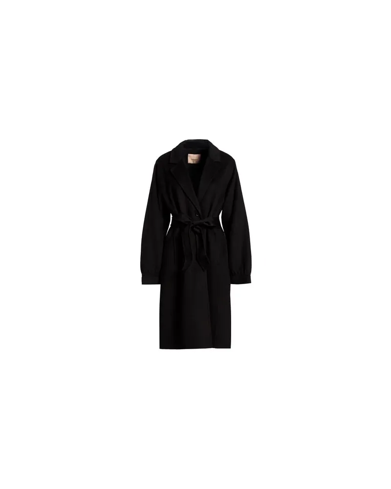 Twin-Set JACKEN & MÄNTEL - Mäntelauf YOOX.COM Schwarz