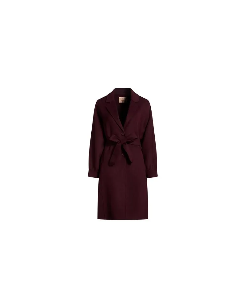 Twin-Set JACKEN & MÄNTEL - Mäntelauf YOOX.COM Pflaume