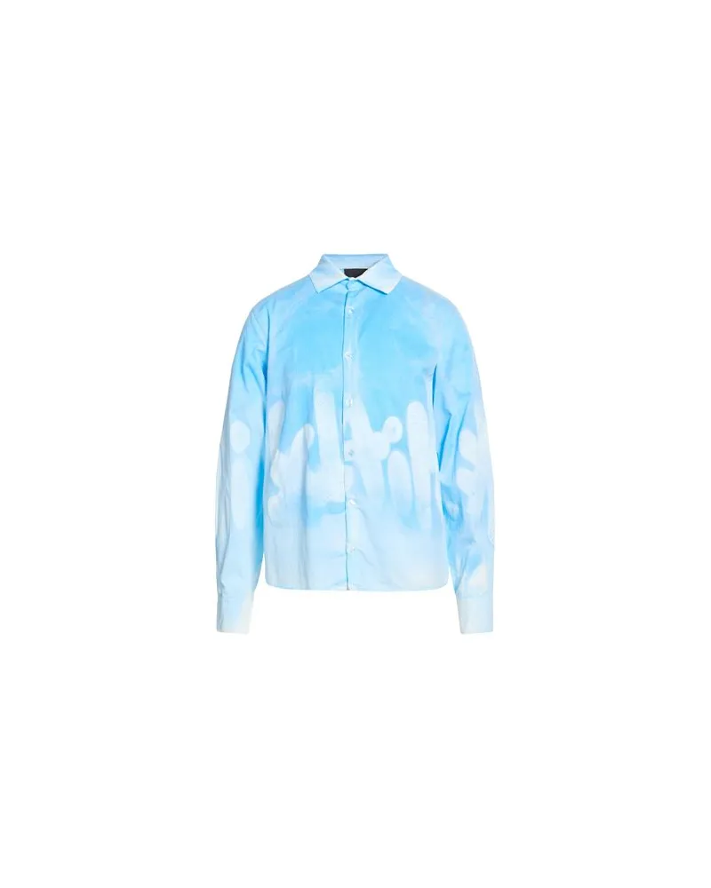 DISCLAIMER TOPS - Hemdenauf YOOX.COM Azurblau