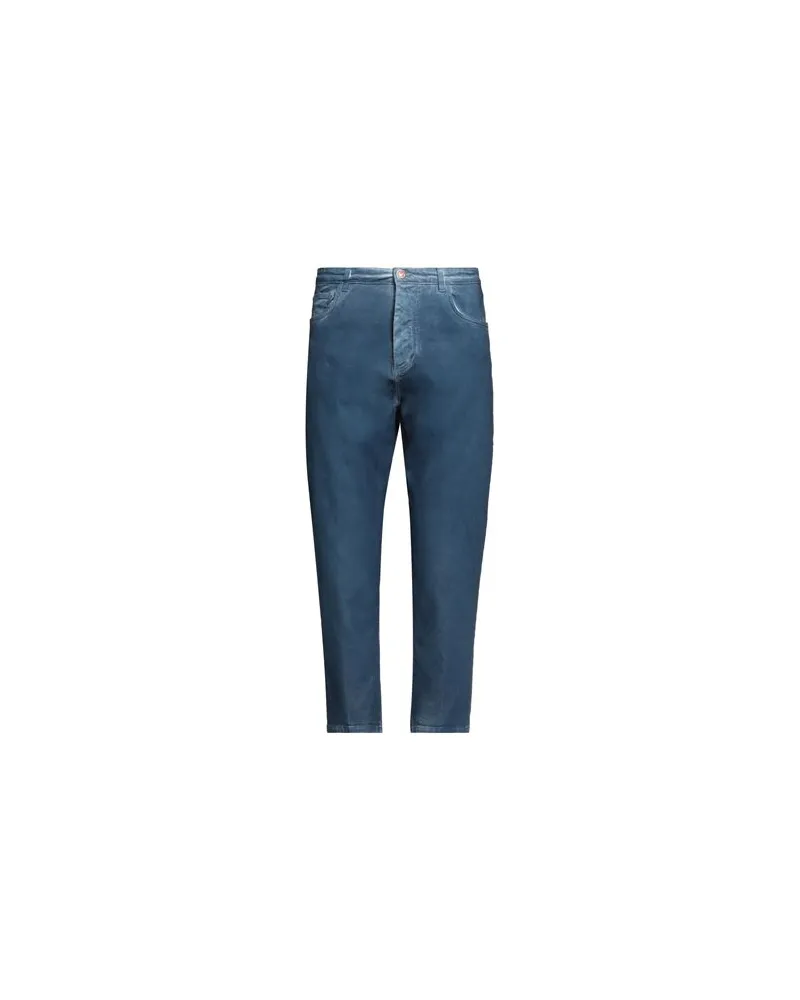 OFFICINA 36 HOSEN & RÖCKE - Jeanshosenauf YOOX.COM Marineblau