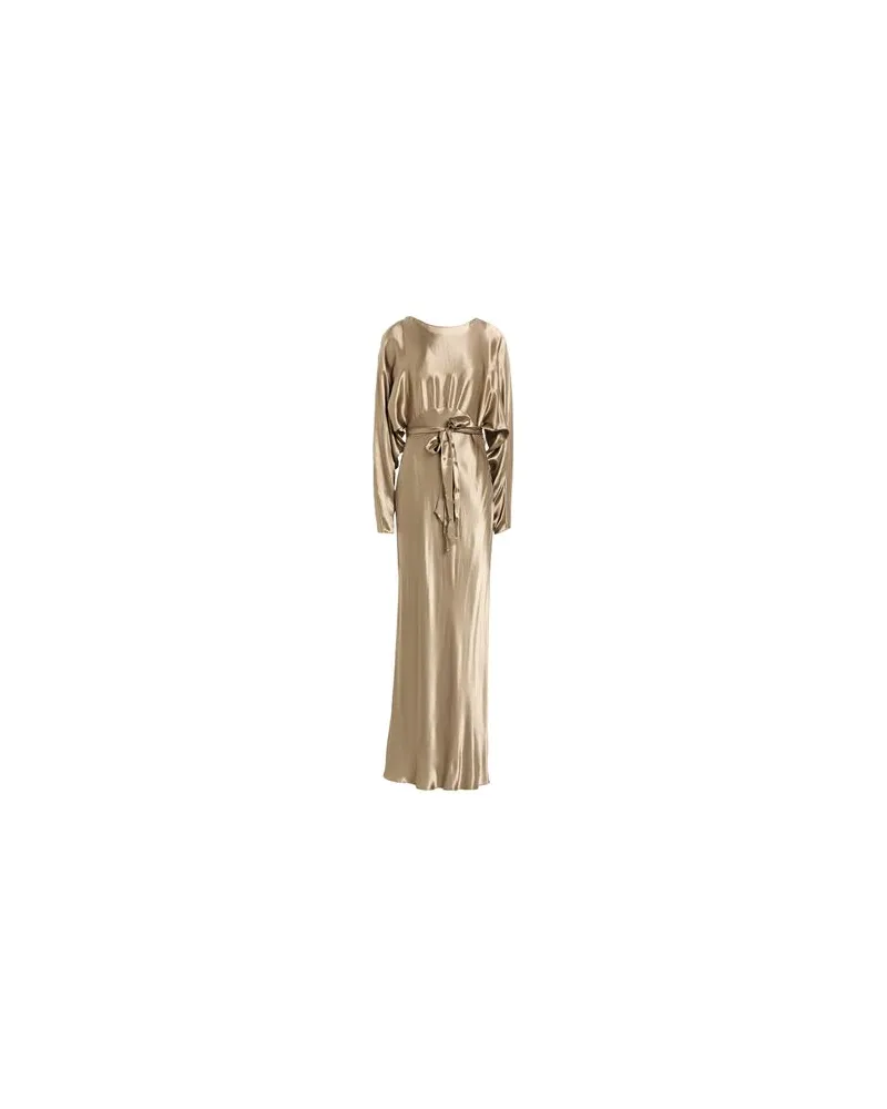ANDAMANE KLEIDER - Maxi-Kleiderauf YOOX.COM Gold