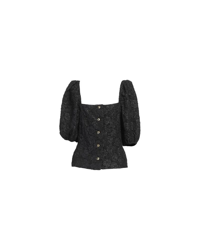Ganni TOPS - Hemdenauf YOOX.COM Schwarz