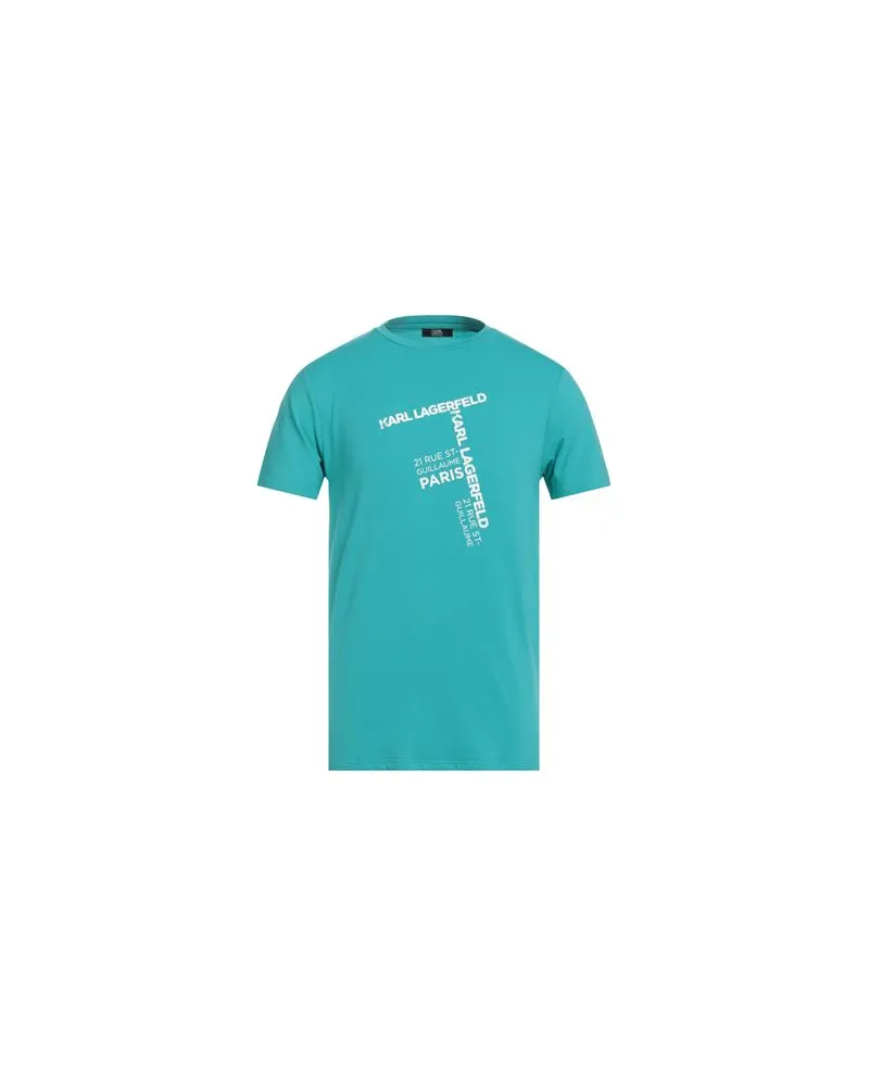 Karl Lagerfeld BEACHWEAR - TOPS - T-shirtsauf YOOX.COM Tūrkis