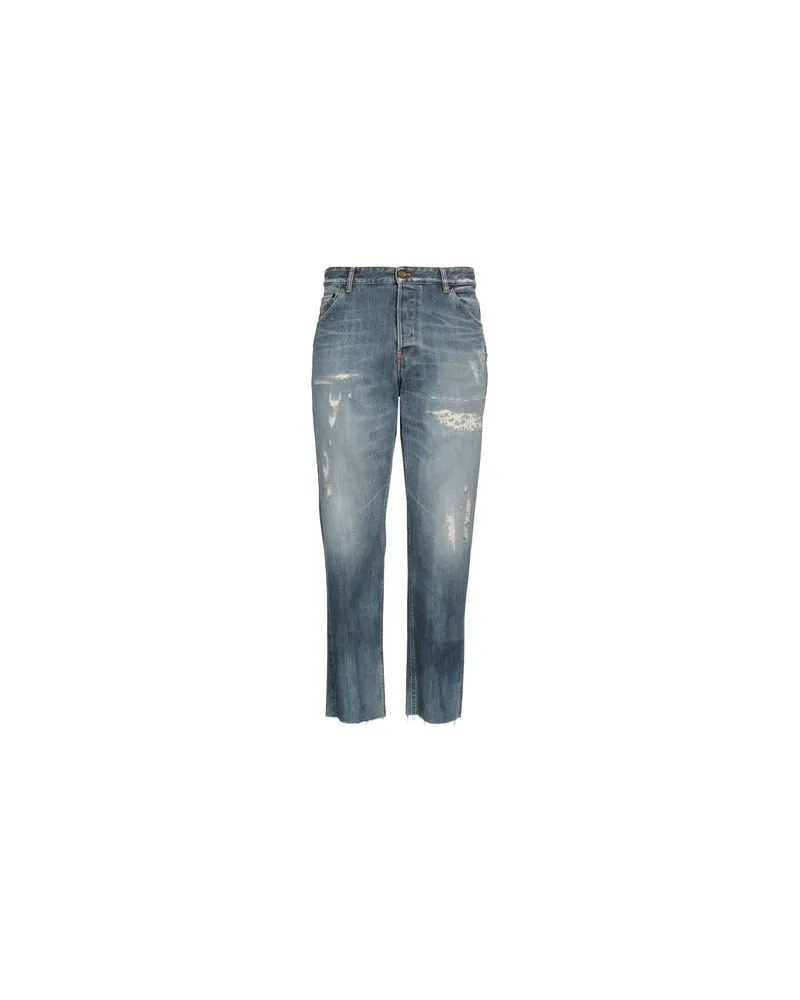 PT TORINO HOSEN & RÖCKE - Jeanshosenauf YOOX.COM Blau
