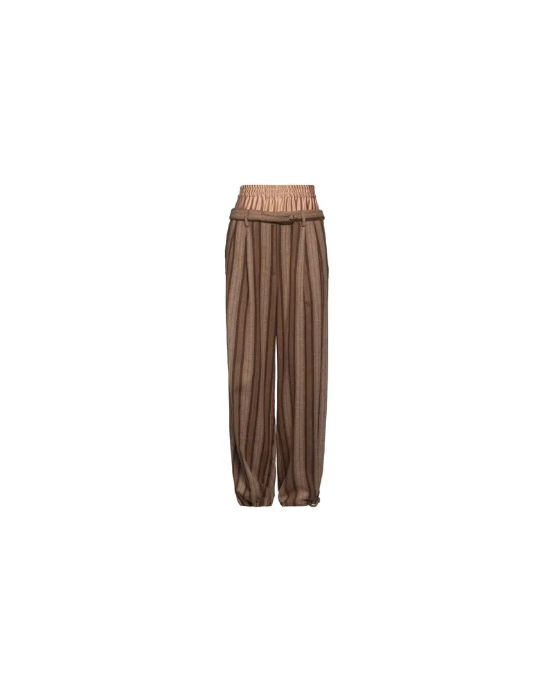 PLAN C HOSEN & RÖCKE - Hosenauf YOOX.COM Braun