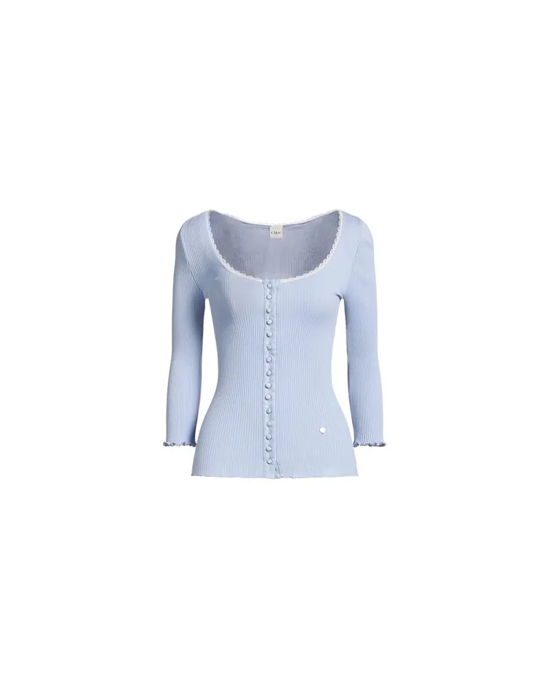 Chloé STRICKWAREN - Strickjackenauf YOOX.COM Hellblau