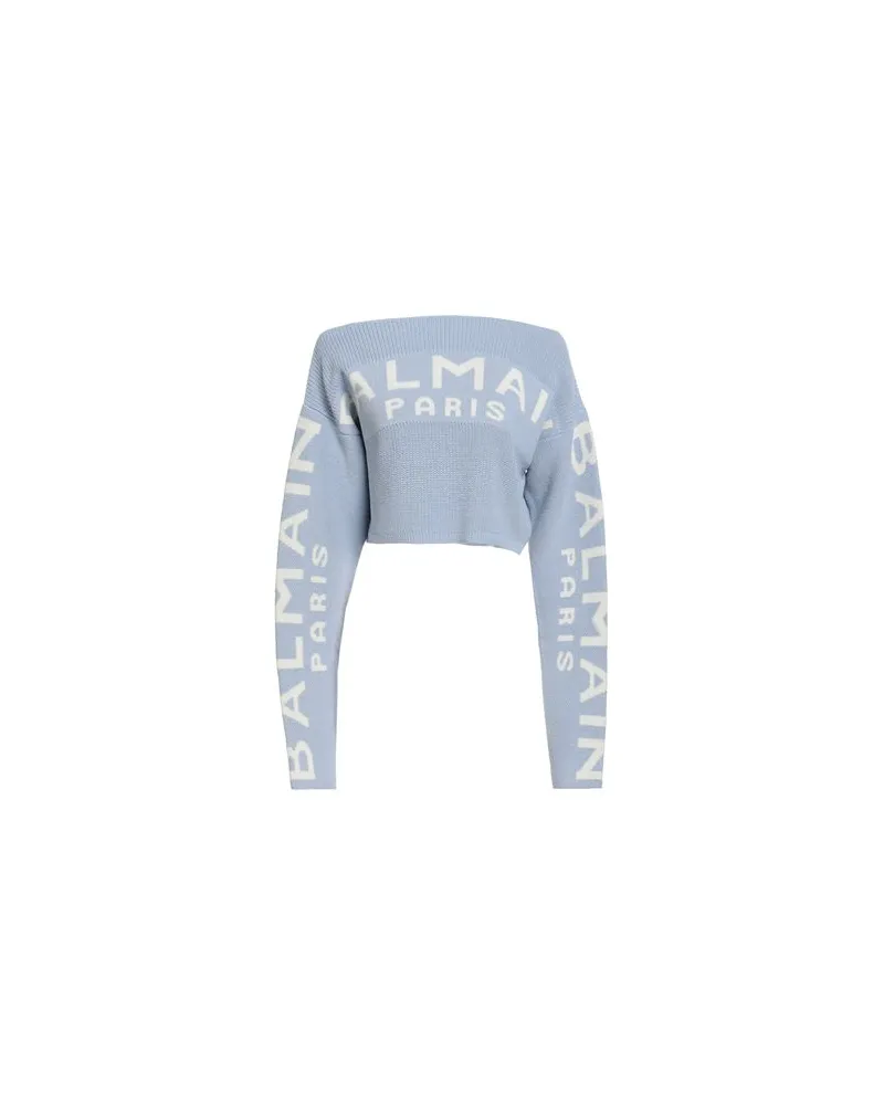 Balmain STRICKWAREN - Pulloverauf YOOX.COM Hellblau