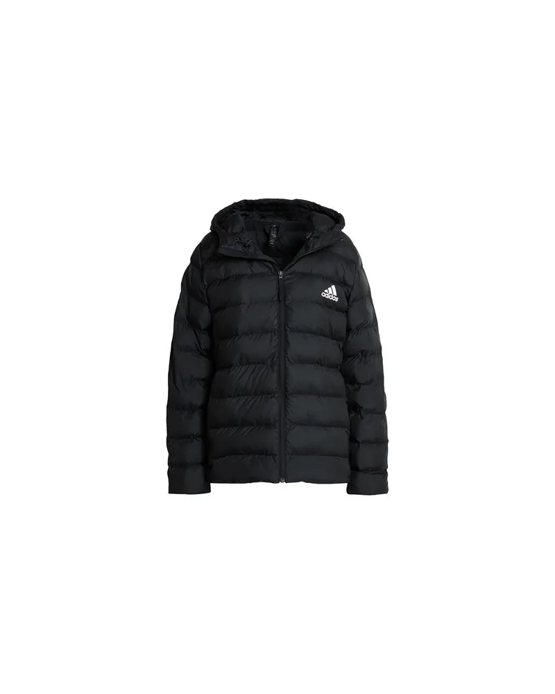 adidas ESS GLOSSY PUFF - JACKEN & MÄNTEL - Pufferjacken & Daunenjackenauf YOOX.COM Schwarz