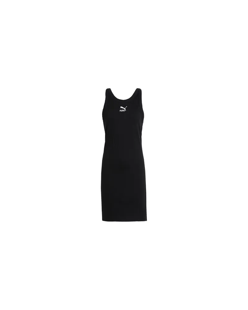 Puma CLASSICS Ribbed Sleeveless Dress - CLASSICS Ribbed Sleeveless Dress - KLEIDER - Mini-Kleiderauf YOOX.COM Schwarz