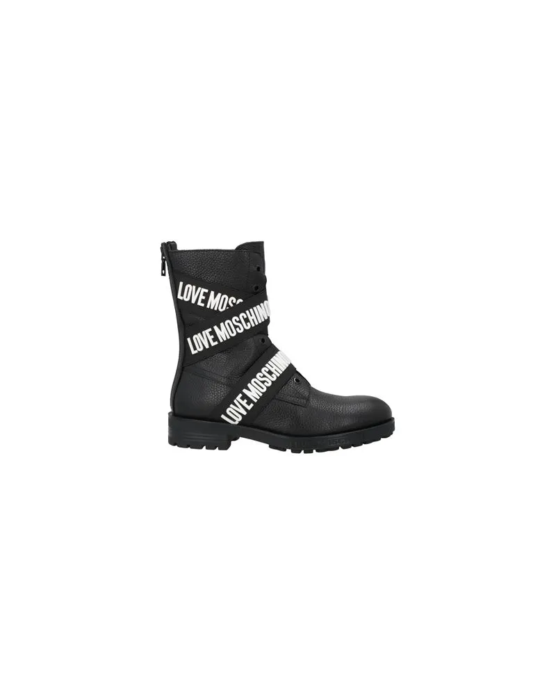 Moschino SCHUHE - Stiefelettenauf YOOX.COM Schwarz