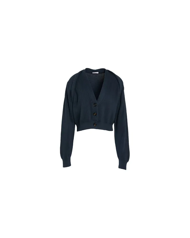 Brunello Cucinelli STRICKWAREN - Strickjackenauf YOOX.COM Marineblau