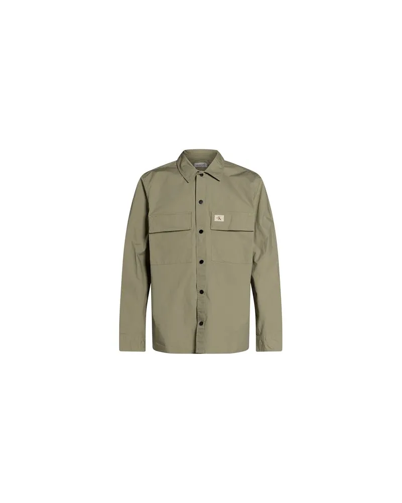 Calvin Klein TOPS - Hemdenauf YOOX.COM Salbeigrün