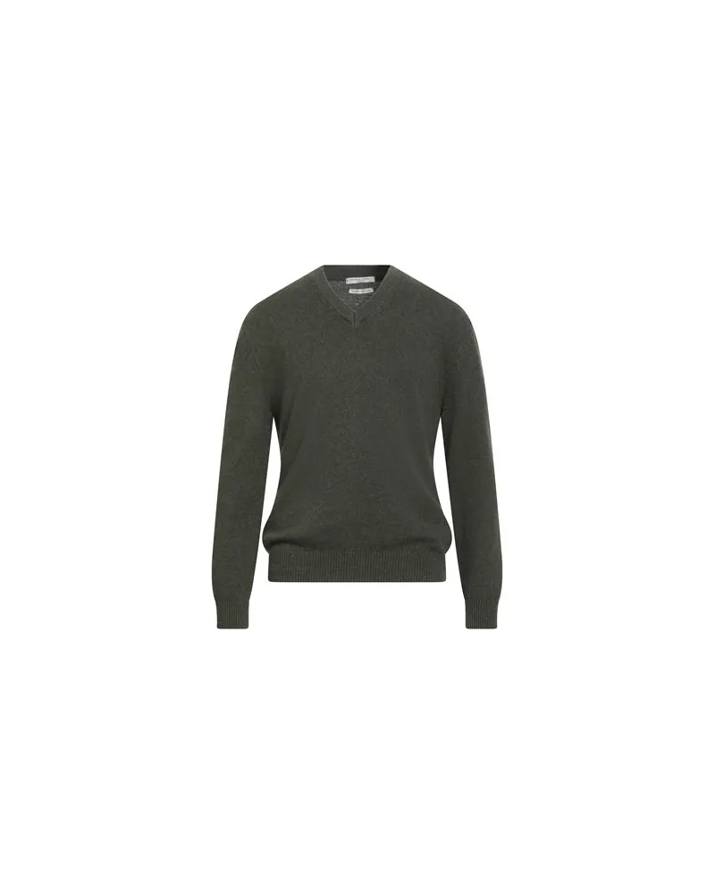 Daniele Fiesoli CASHMERE UPCYCLED - STRICKWAREN - Pulloverauf YOOX.COM Militärgrün