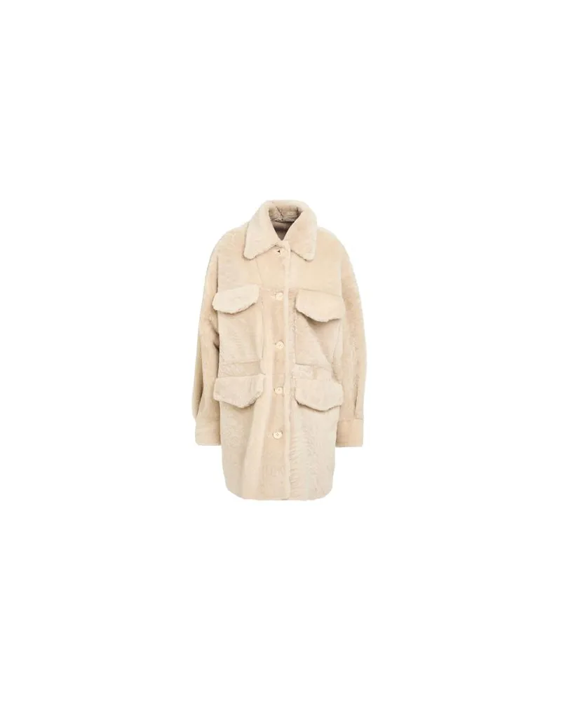 Forte Couture JACKEN & MÄNTEL - Shearling- & Kunstfellauf YOOX.COM Beige