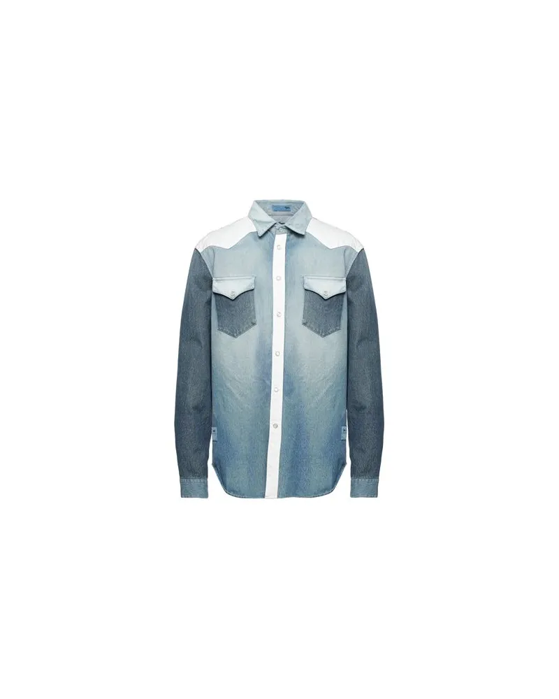 Harmont & Blaine TOPS - Jeanshemdenauf YOOX.COM Blau