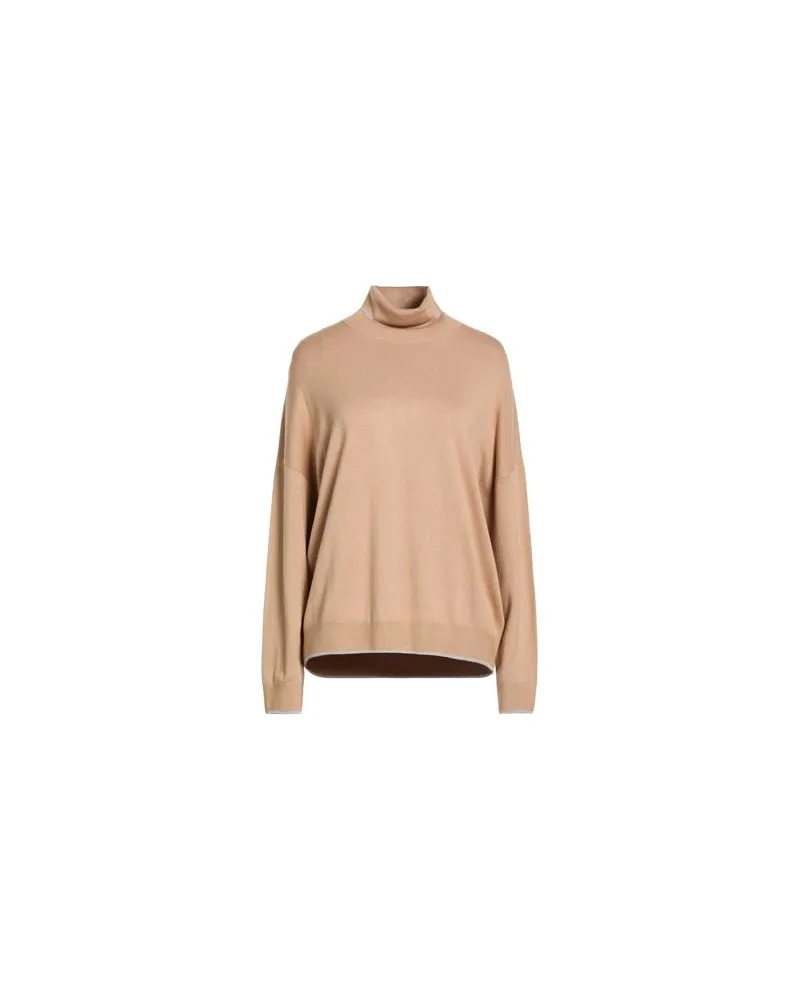 Liu Jo BETTER - STRICKWAREN - Rollkragenpulloverauf YOOX.COM Sand