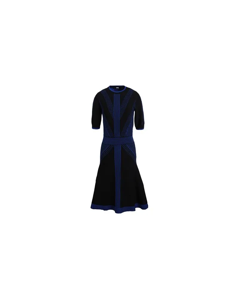 Karl Lagerfeld 3/4 SLEEVE KNIT DRESS  - KLEIDER - Midi-Kleiderauf YOOX.COM Schwarz