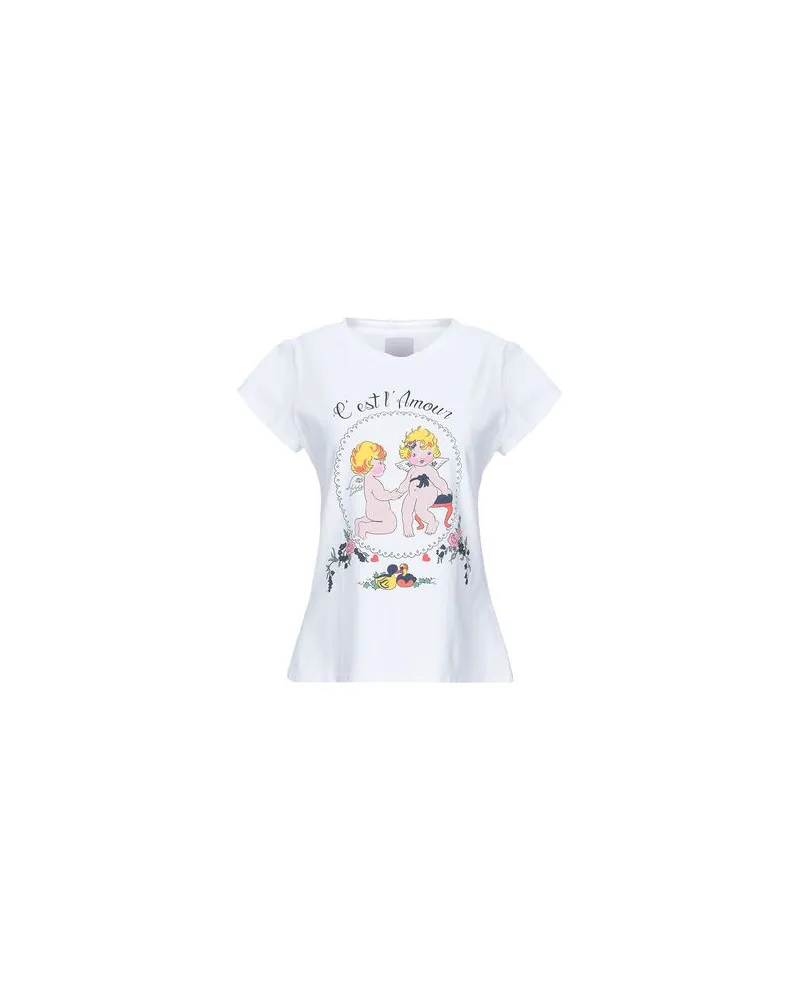 Rosé a Pois TOPS - T-shirtsauf YOOX.COM Weiß