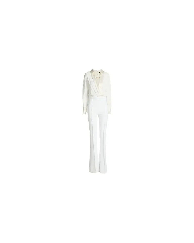Elisabetta Franchi OVERALLS - Jumpsuitsauf YOOX.COM Weiß
