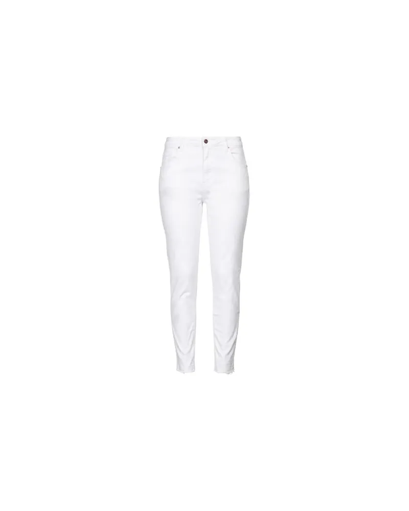 European Culture HOSEN & RÖCKE - Jeanshosenauf YOOX.COM Weiß