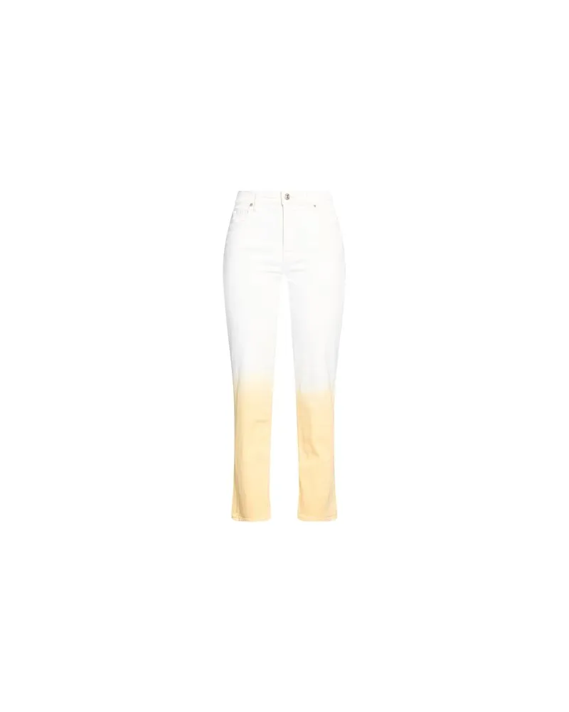 7 for all mankind HOSEN & RÖCKE - Jeanshosenauf YOOX.COM Elfenbein