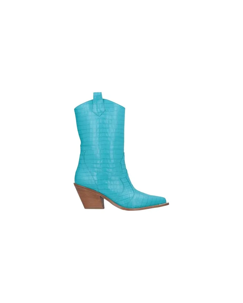 Aldo Castagna SCHUHE - Stiefelettenauf YOOX.COM Azurblau