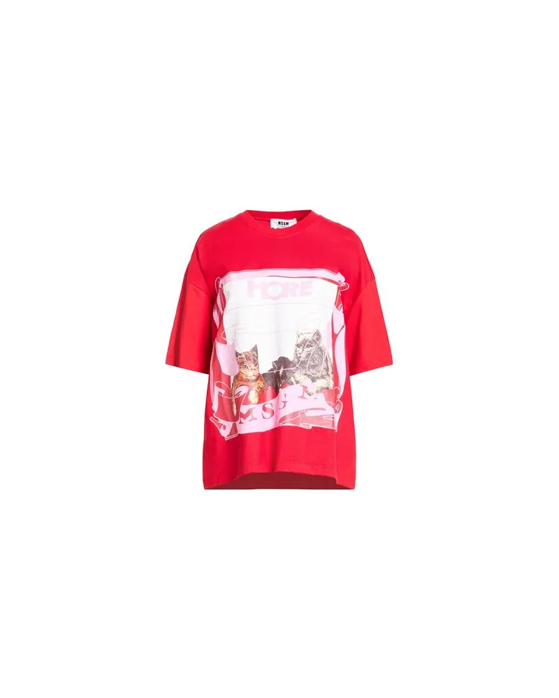 MSGM TOPS - T-shirtsauf YOOX.COM Rot