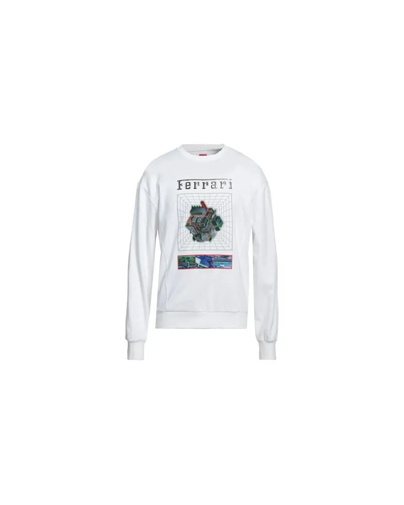 Ferrari TOPS - Sweatshirtsauf YOOX.COM Weiß