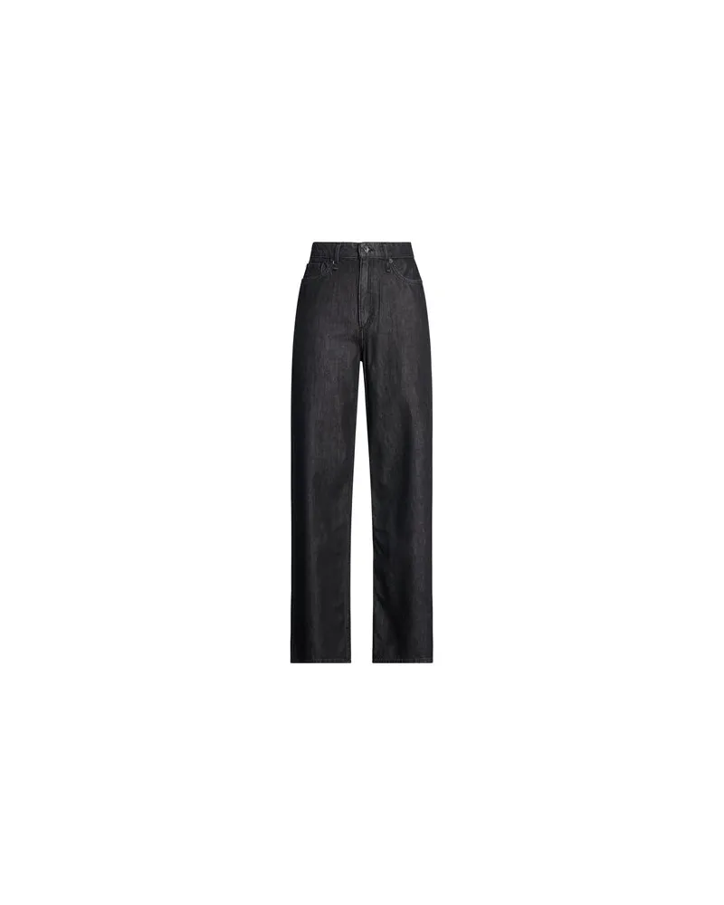 Rag & Bone LORI MID-RISE  - HOSEN & RÖCKE - Jeanshosenauf YOOX.COM Schwarz