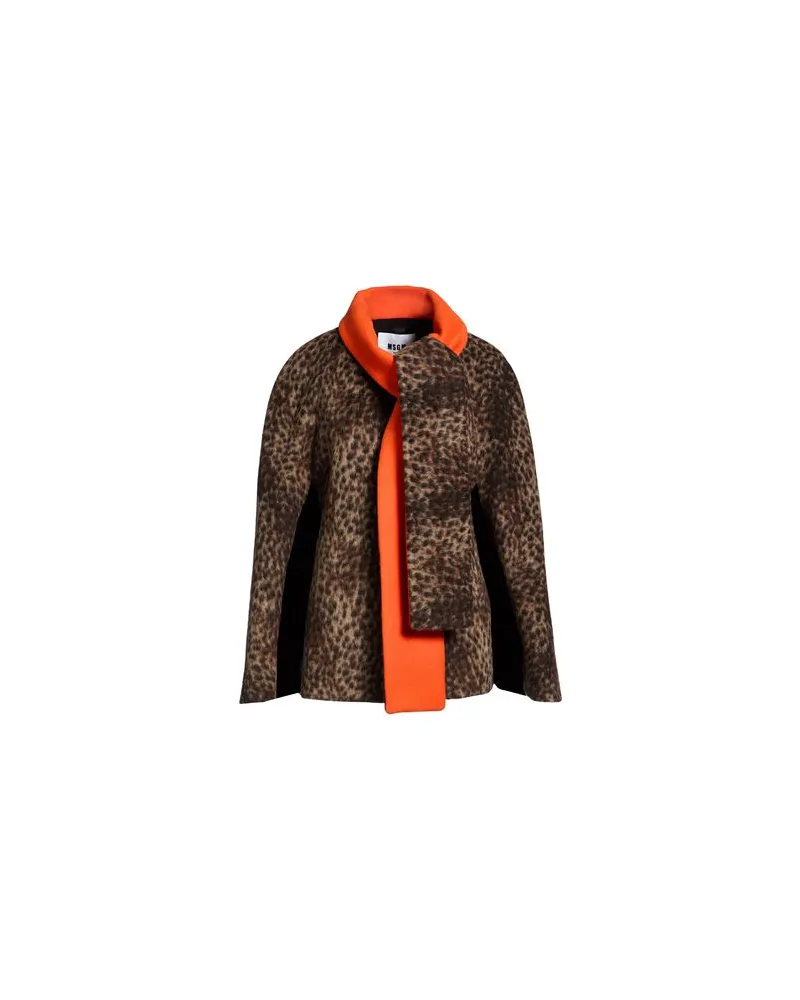 MSGM JACKEN & MÄNTEL - Capesauf YOOX.COM Braun