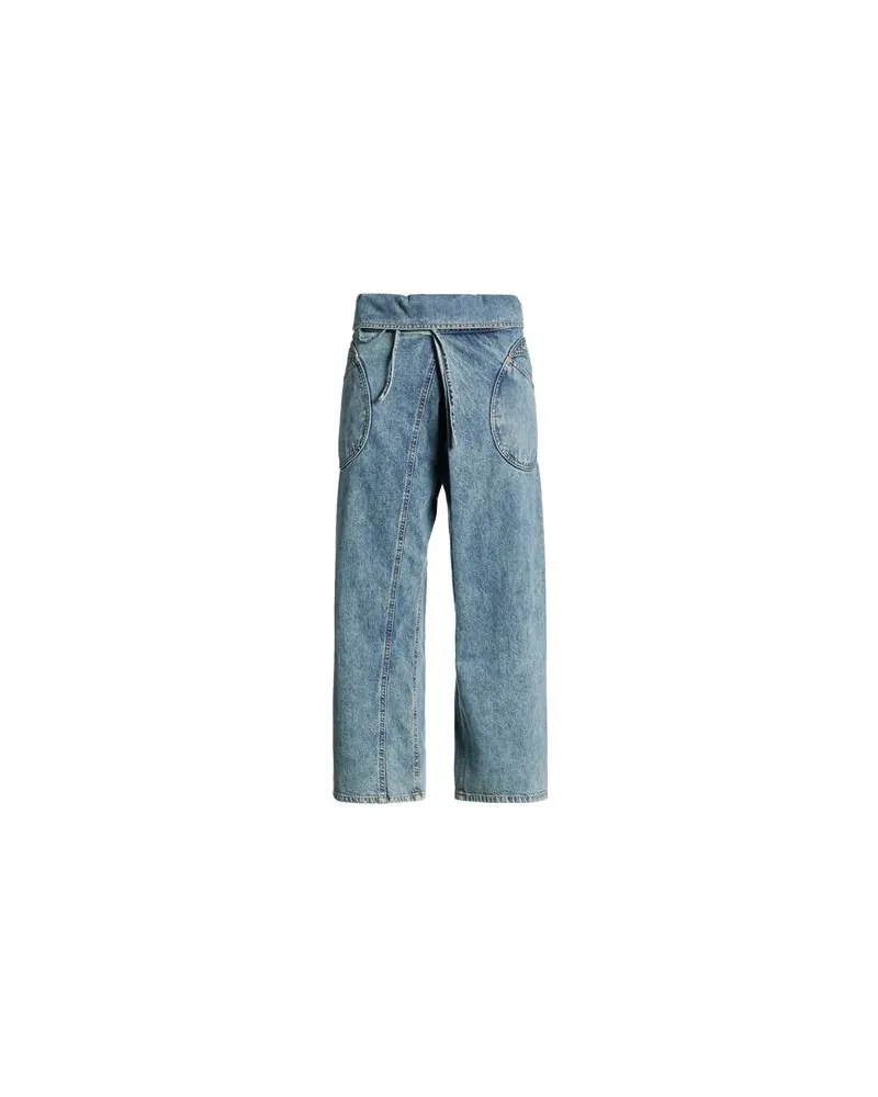 GIMAGUAS HOSEN & RÖCKE - Jeanshosenauf YOOX.COM Blau