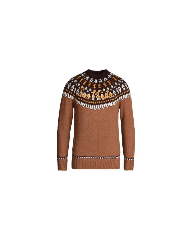 MC2 Saint Barth APRÈS-SKI COLLECTION HERON NORDIC SOFT  - STRICKWAREN - Pulloverauf YOOX.COM Braun